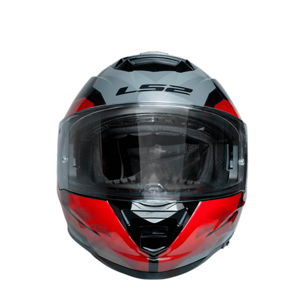 CASCO LS2 FF800 STORM II KRONOS ROJO GRIS - Imagen 4