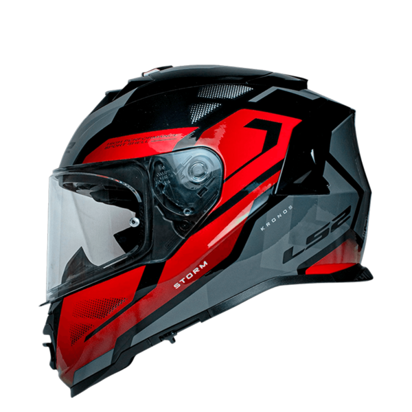 CASCO LS2 FF800 STORM II KRONOS ROJO GRIS