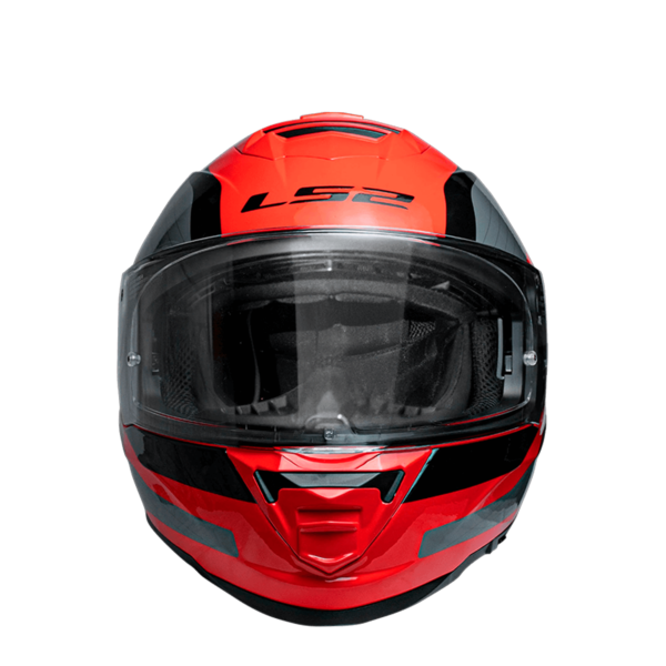 CASCO LS2 FF800 STORM II ROCKER ROJO GRIS - Imagen 4