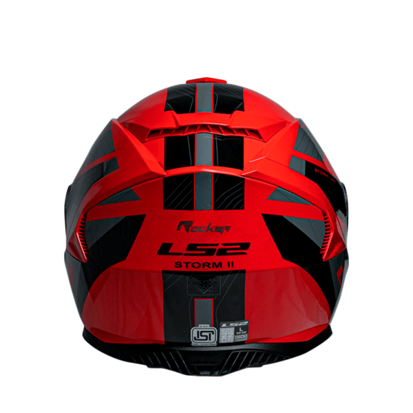 CASCO LS2 FF800 STORM II ROCKER ROJO GRIS - Imagen 3