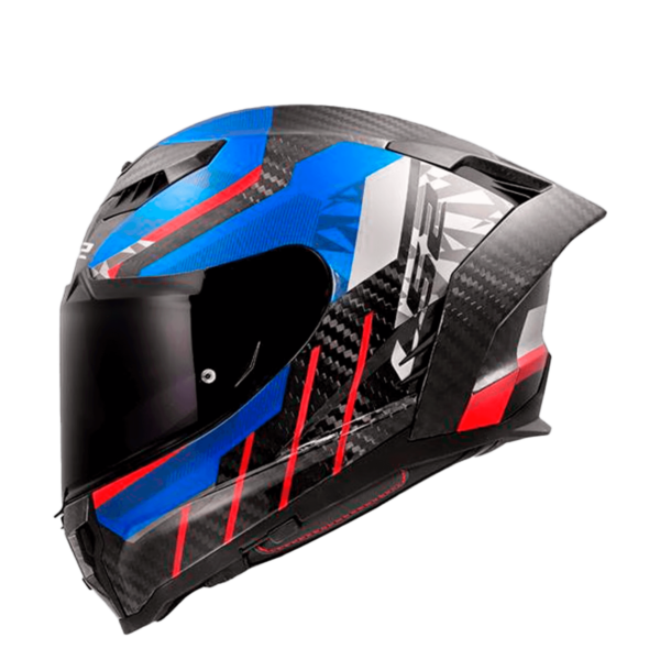 CASCO LS2 FF807 DRAGON C TRAX AZUL ROJO