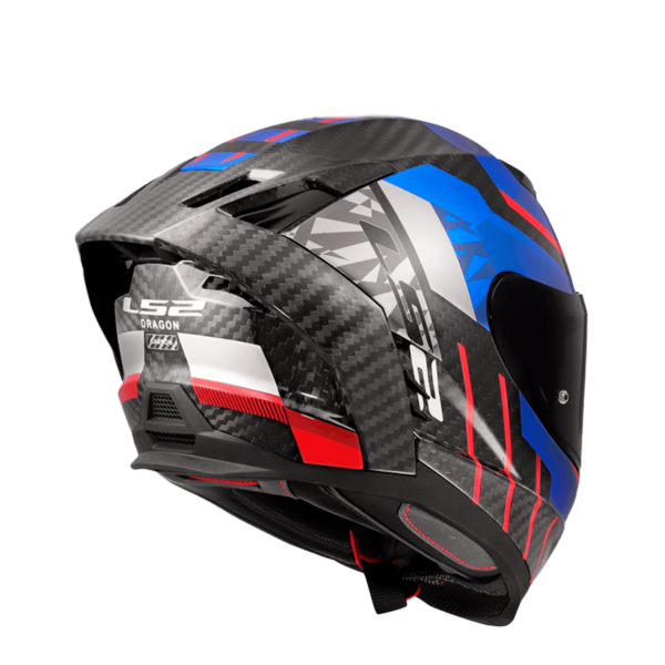 CASCO LS2 FF807 DRAGON C TRAX AZUL ROJO - Imagen 3