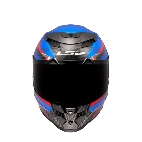 CASCO LS2 FF807 DRAGON C TRAX AZUL ROJO - Imagen 5