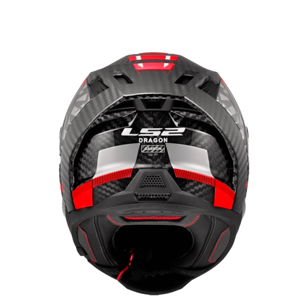 CASCO LS2 FF807 DRAGON C TRAX ROJO - Imagen 6