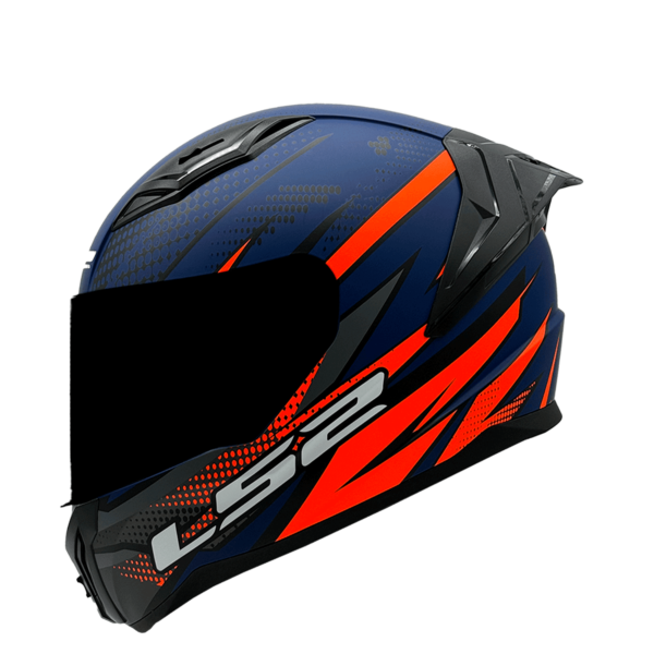 CASCO LS2 FF810 VIGO SHIFT NEGRO AZUL MATTE / VISOR NEGRO