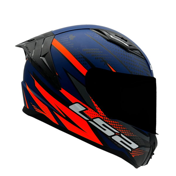 CASCO LS2 FF810 VIGO SHIFT NEGRO AZUL MATTE / VISOR NEGRO - Imagen 3