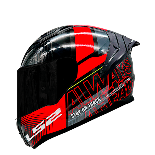 CASCO LS2 FF810 VIGO SHIFT JEANS TITANIO ROJO / VISOR NEGRO