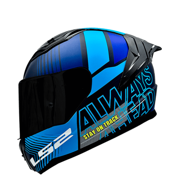 CASCO LS2 FF810 VIGO SHIFT NEGRO AZUL MATTE / MICA NEGRA