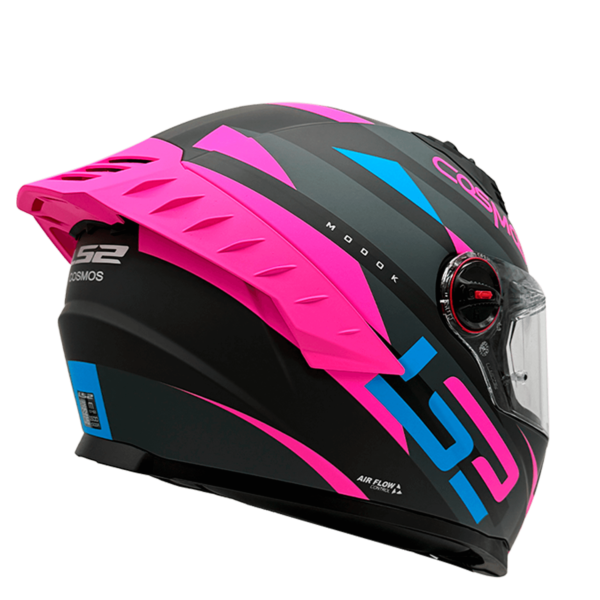 CASCO LS2 FF816 COSMOS MODOK NEGRO ROSA MATE - Imagen 5