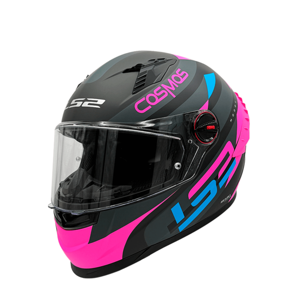 CASCO LS2 FF816 COSMOS MODOK NEGRO ROSA MATE