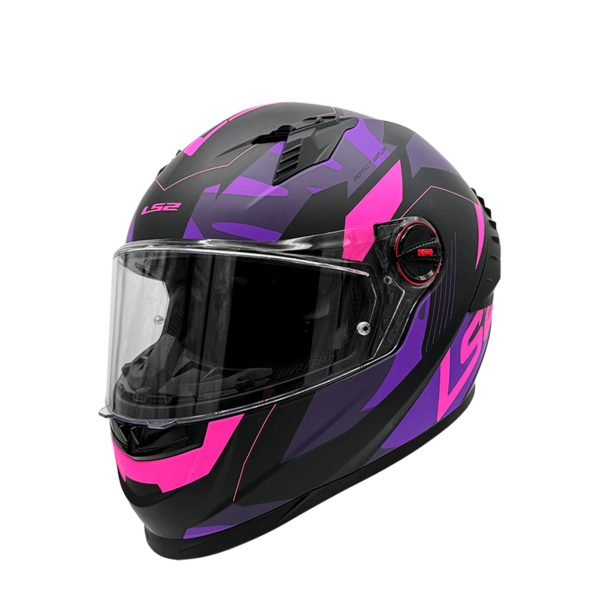 CASCO LS2 FF816 COSMOS TANK CAMOX NEGRO MORADO MATE
