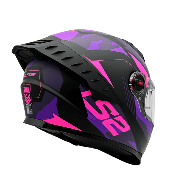 CASCO LS2 FF816 COSMOS TANK CAMOX NEGRO MORADO MATE - Imagen 4