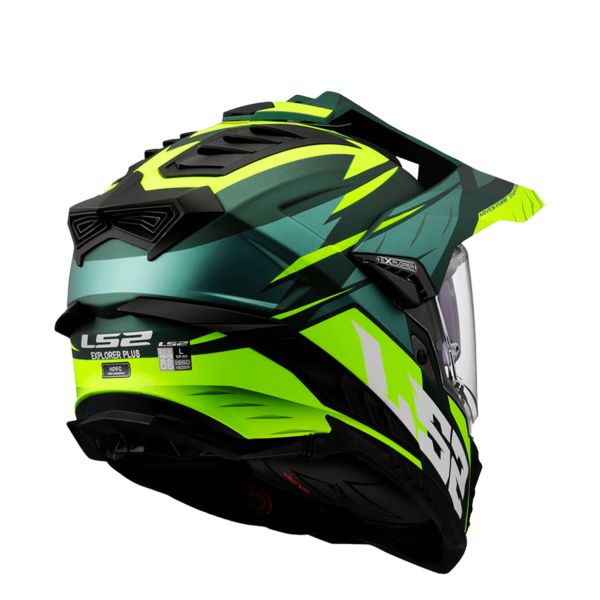 Casco Multipropósito Ls2 Mx701 Enduro Explorer Spire Verde Amarillo Matte - Imagen 7