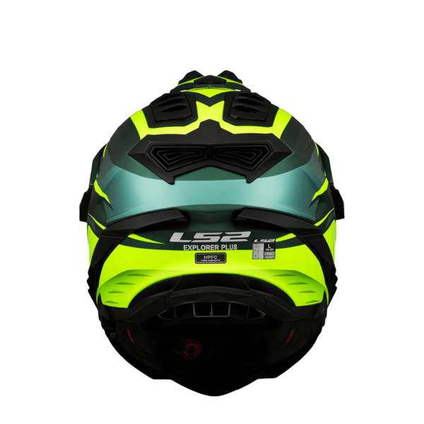 Casco Multipropósito Ls2 Mx701 Enduro Explorer Spire Verde Amarillo Matte - Imagen 6