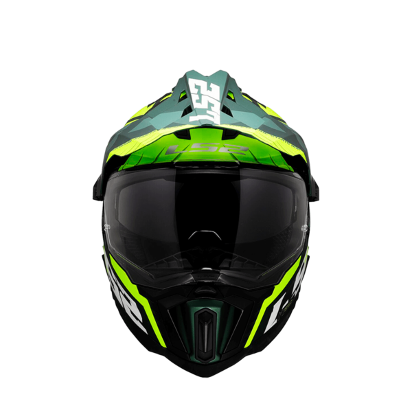 Casco Multipropósito Ls2 Mx701 Enduro Explorer Spire Verde Amarillo Matte - Imagen 3