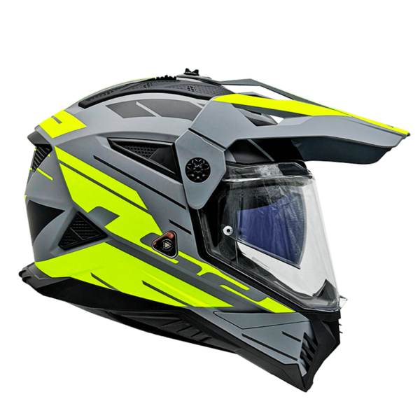 CASCO LS2 MX702 PIONEER II NAMIB GRIS AMARILLO MATE - Imagen 4