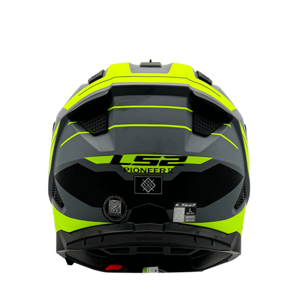 CASCO LS2 MX702 PIONEER II NAMIB GRIS AMARILLO MATE - Imagen 3