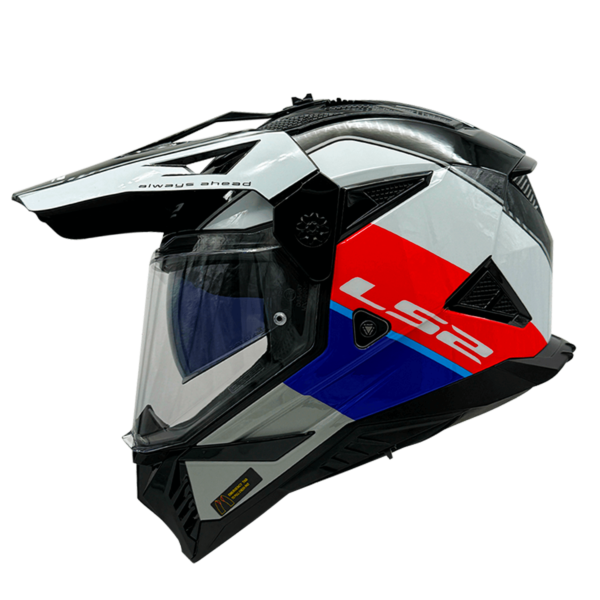 CASCO LS2 MX702 PIONEER II RALLY ROJO BLANCO AZUL