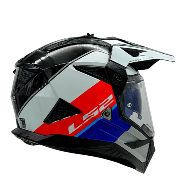 CASCO LS2 MX702 PIONEER II RALLY ROJO BLANCO AZUL - Imagen 3