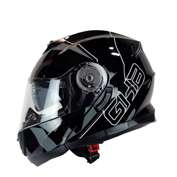 CASCO ABATIBLE GHB 160 STREAK NEGRO BLANCO