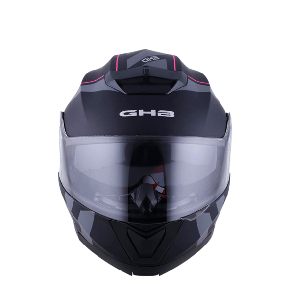 CASCO ABATIBLE GHB 160 STREAK NEGRO ROSA MATE - Imagen 4