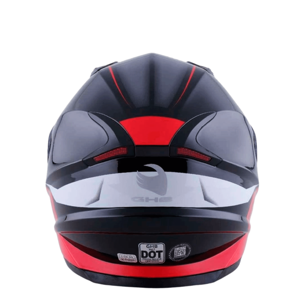 CASCO GHB M-62 TOOL NEGRO ROJO MATE - Imagen 4