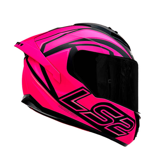 CASCO LS2 FF806 FUSION NEGRO FUCSIA MATTE / VISOR NEGRA - Imagen 4