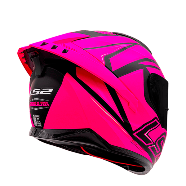 CASCO LS2 FF806 FUSION NEGRO FUCSIA MATTE / VISOR NEGRA - Imagen 3