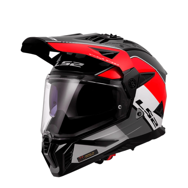 CASCO LS2 MX702 PIONEER II RALLY ROJO BLANCO