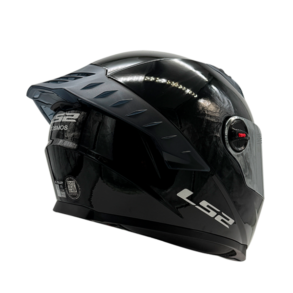 CASCO LS2 FF816 COSMOS NEGRO VISOR IRIDIUM GRIS - Imagen 5