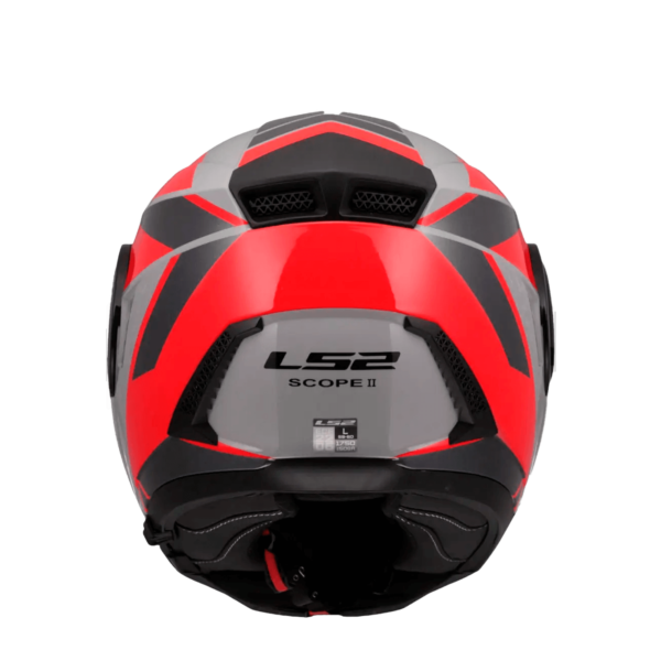 CASCO LS2 FF902 SCOPE II OXYD GRIS ROJO MATTE - Imagen 5