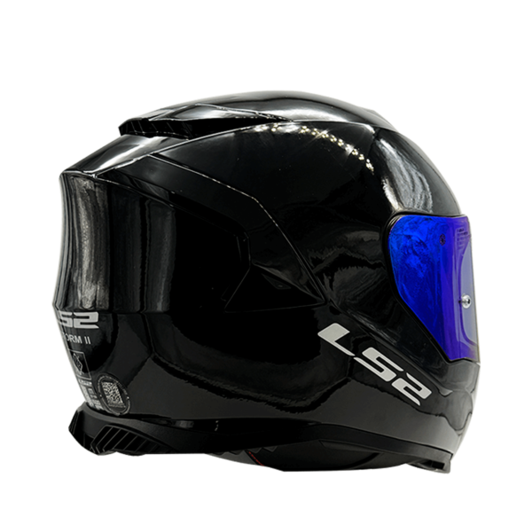 CASCO LS2 FF800 STORM II NEGRO BRILLANTE CON VISOR AZUL - Imagen 5